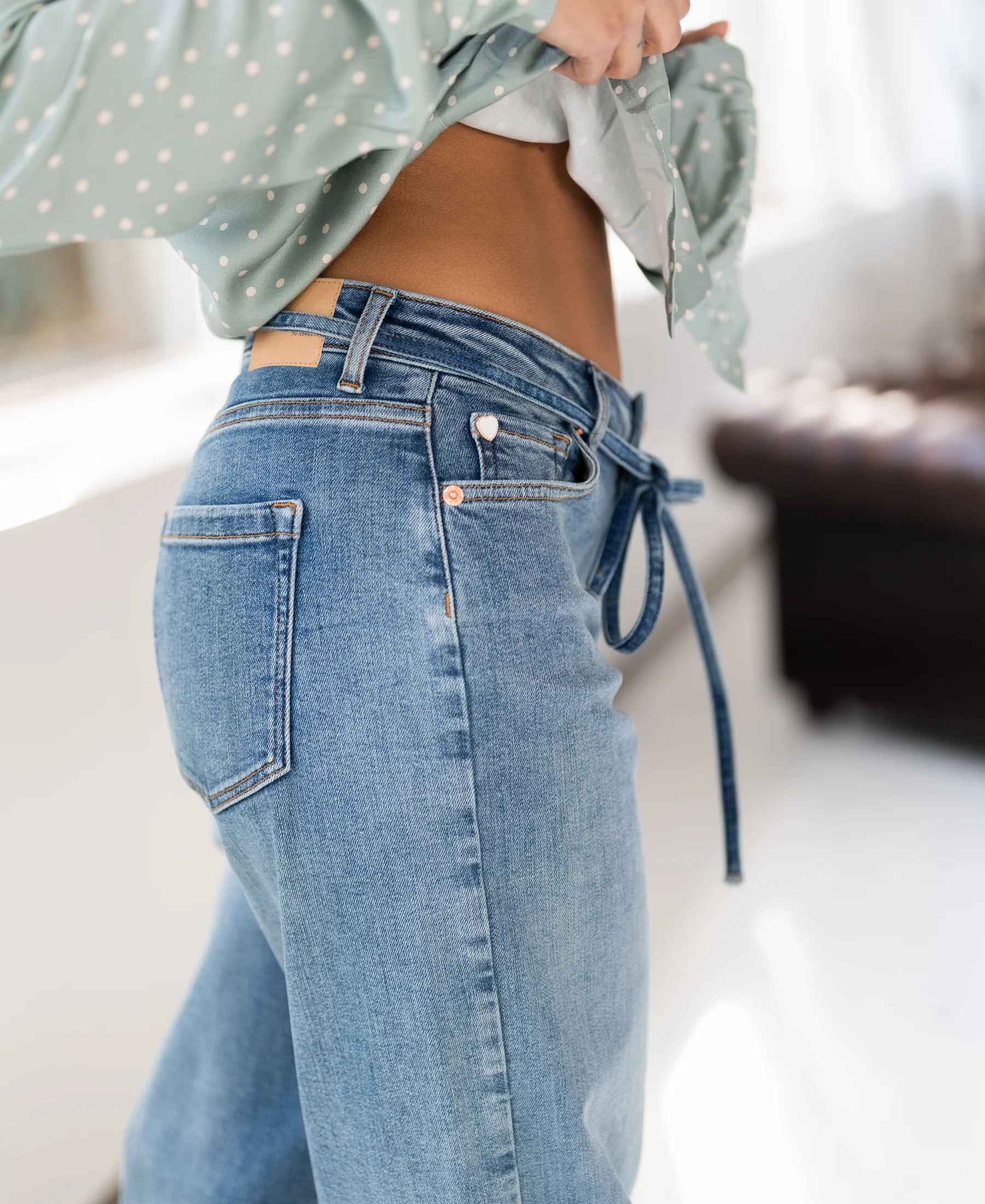 Cropped Jeans LE DEAN Light stone - Image 3